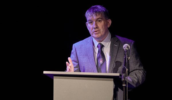 Cllr Paul Canning, Chair of the Donegal PEACE Partnership speaking at the official launch of three new Peace IV projects.