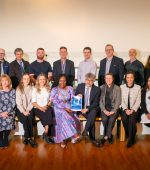 (Left to right front row) – Angela Hughes, DCSDC; Carol Stewart, DCSDC; Kimberley Sayers, EANI; Donna McFarland, WHSCT; Eimear Doherty, NIE; Claire Whiteside, NIE; Mayor Cllr Lilian Seenoi Barr; Saverio Romeo, EU Intelligent Cities Challenge; Margaret Quinn, ERNACT; Louise Breslin, DCSDC; Ruchira Ghosh, UU; Kieran Kennedy, 21 Training/ Strabane BID; Lorraine Arbuckle, Donegal County Council
 
(Left to right back row) – Robert Clements, NIHE; Elaine Smith, EANI; Gary Bradley, NWRC; Tony McDaid, Translink; Robert Brown, NIHE; Peter McGuigan, Evolve Network; Sean Donnelly, Openreach; Adam Goodall, DCSDC; Ciaran McGrath, DCSDC; Gillian Moss, NWRC; Emma McGill, BID; Peter McDermott, Pat Kirk/ Strabane BID