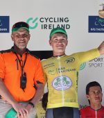 PRESS RELEASE….NO REPRODUCTION FEE….EDITORIAL USE ONLY

Rás Tailteann. Stage 2, Charlestown- Clifden 22/5/2025
John O’Halloran presents the Bective Stud Race Leaders jersey to Odhran Doogan.
Pic : Lorraine O’Sullivan