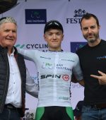 PRESS RELEASE…NO REPRODUCTION FEE….

Rás Tailteann 2024. Stage 1 Tullamore- Kilmallock 22/5/2024
The Spin 11 leading u23 rider jersey presented to Team Ireland’s Odhran Dogan by Philip Cassidy and Johnny Drake
Pic : Lorraine O’Sullivan