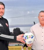 Ruaidhri Higgins  & Philip O'Doherty. Photo Derry City FC