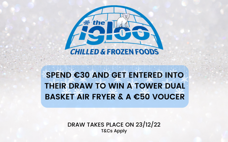 SPEND €30 AND GET ENTERED INTO THEIR DRAW!