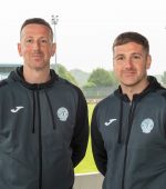Finn Harps announce the appointments of Patrick McEleney (right) as Head Coach at Finn Harps and Shane McEleney (left) as Assistant Manager of Finn Harps, at Finn Park on 29 July 2026. Photo by Clare McCahill / Finn Harps Media