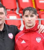 Derry Manager Declan Devine & new signing Stephen Mallon