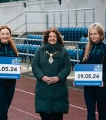 Derry City & Strabane District Council Mayor Patricia Logue pictured at the launch of the Strabane Lifford Half Marathon with Rachel McDaid and Eilish Daly Boyd from Melvin Walk, Jog Run.
This year's half marathon will be taking place on May 19 and is expected to be a sell out event.