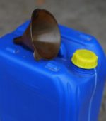 blue-plastic-container-with-funnel-2023-photo