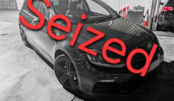car siezed