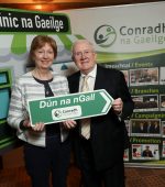 Pictured is Máirín Uí Fhearraigh of Comharchumann na nOileán Bheag Teo. from Na Doirí Beaga, Gaoth Dobhair in Co. Donegal who met with her local Donegal representative Pat The Cope Gallagher TD at Clinic na Gaeilge 2017 at Buswells Hotel on Kildare Street. Organised by Conradh na Gaeilge, the ten-hour mobile clinic saw members of the Irish-speaking community from around the country sit down with their local politicians in a bid to secure budget funding for an Irish Language and Gaeltacht Investment Plan which could create over 1,150 new jobs.Picture Conor McCabe Photography