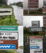 defaced signs