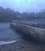 The pier in Donegal Town which was damaged in last nights storm