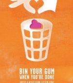 Gum Litter, Bin your gum when you're done, Avoid a €150 gum litter fine, Buncrana, Highland Radio, News, Letterkenny, Donegal