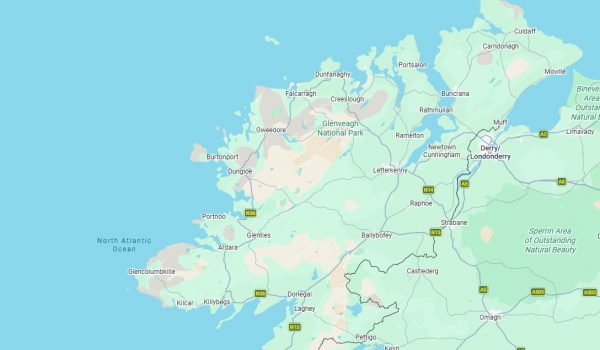map of donegal