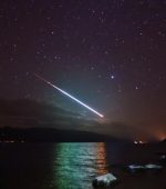 This picture of a meteor was taken over Loch Ness in Scotland last night by tourist guide John Alasdair Macdonald