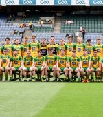 The Donegal Minor team ahead of the All-Ireland Quarter Final against Cork at Croke Park.