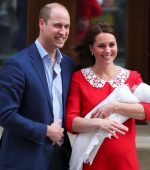 Kate and William showed off their new baby when they left hospital at 6pm/ REUTERS