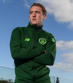 3 September 2018; Ronan Curtis poses for a portrait following a Republic of Ireland Under 21 Press Conference at the Carlton Hotel in Dublin.  Photo by Sam Barnes/Sportsfile