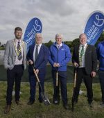 Uisce Eireann and Donegal County council turn the sod on the new 50m wasterwater infrastructure for Ramelton, Milford and Rathmullan in the town of Ramelton.Pictured from L/R Cllr. Donal ‘Mandy’ Kelly Cathaoirleach of The Municipal district of Letterkenny, John G McLaughlin (CE Donegal County Council), Cathaoirlech of Donegal County council, Michael Tinsley (Uisce Eireann), Cllr. Liam  Blaney and Patrick Greene  (Uisce Eireann). Pic: Michael Mc Laughlin